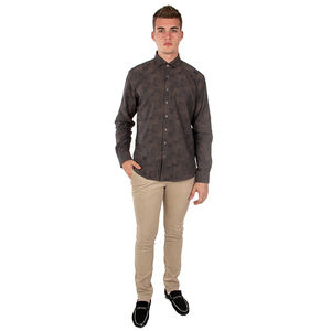 Network Shirt Men size L Brown